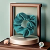 Cross-border exclusive pure color crystal satin large intestine hair band, French retro large intestine hair tie, large intestine hair accessory wholesale fashionable women's hair band and hair accessory Item Picture